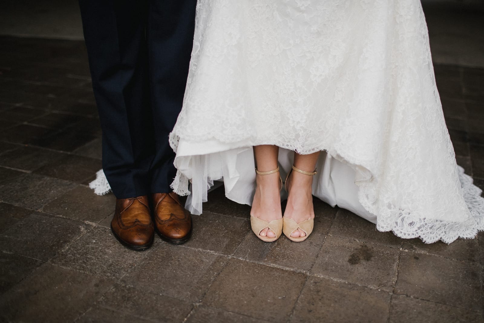 bride and groom's shoes at The Monastery Wedding - Cincinnati Wedding Photographer