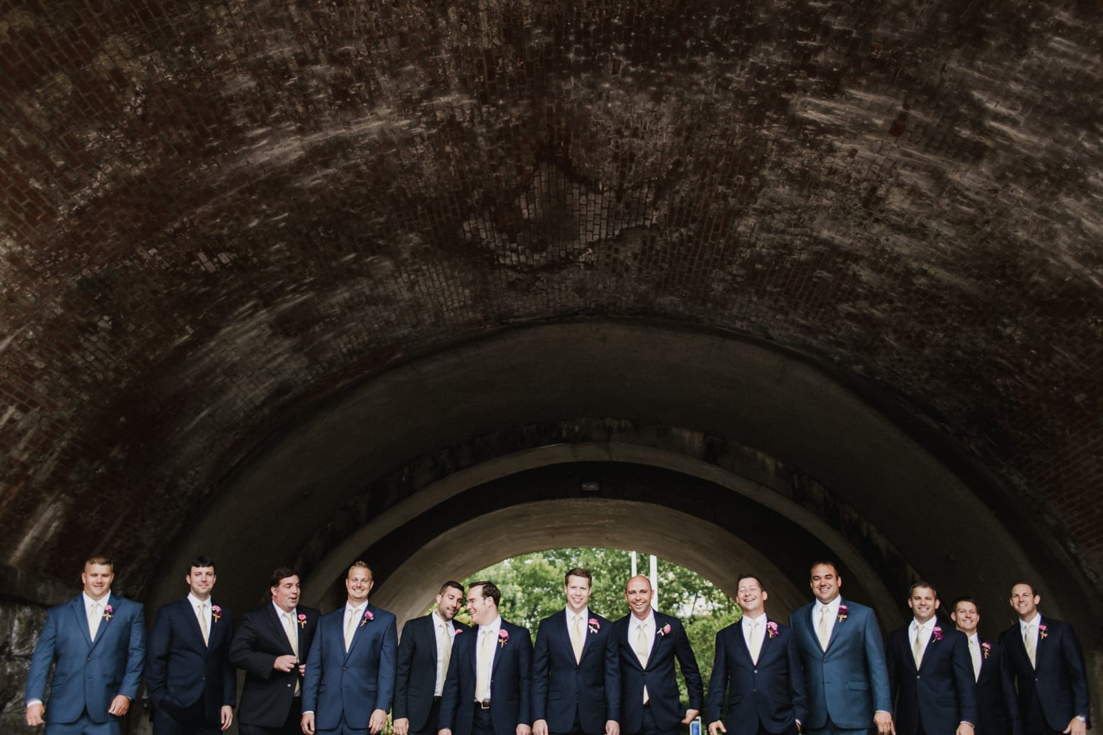 groom and groomsmen at The Monastery Wedding - Cincinnati Wedding Photographer