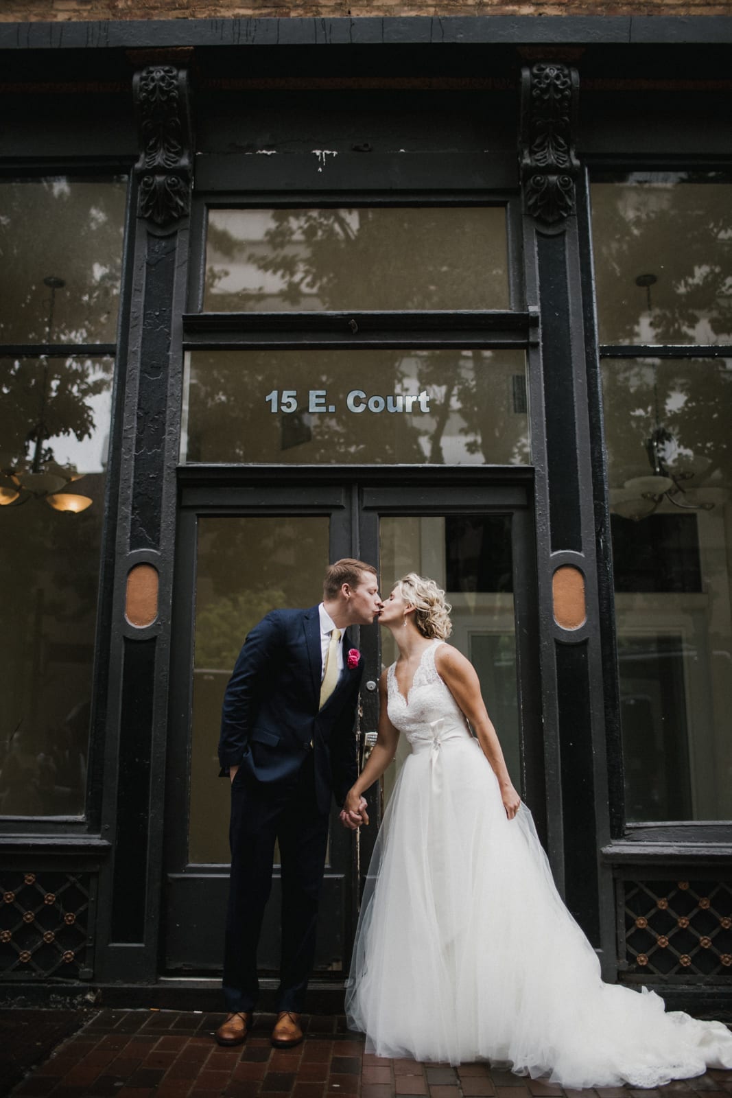 couple kissing at The Monastery Wedding - Cincinnati Wedding Photographer
