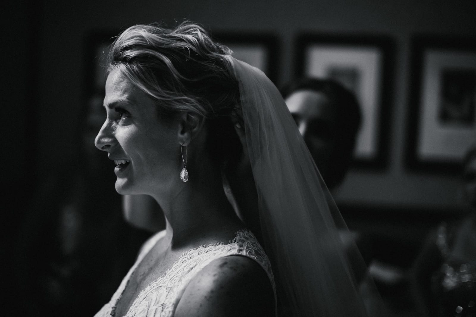 close up of bride at The Monastery Wedding - Cincinnati Wedding Photographer
