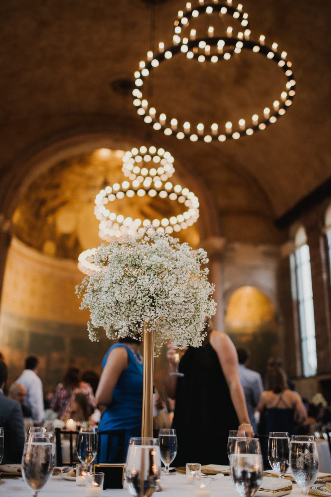 chandeliers at The Monastery Wedding - Cincinnati Wedding Photographer
