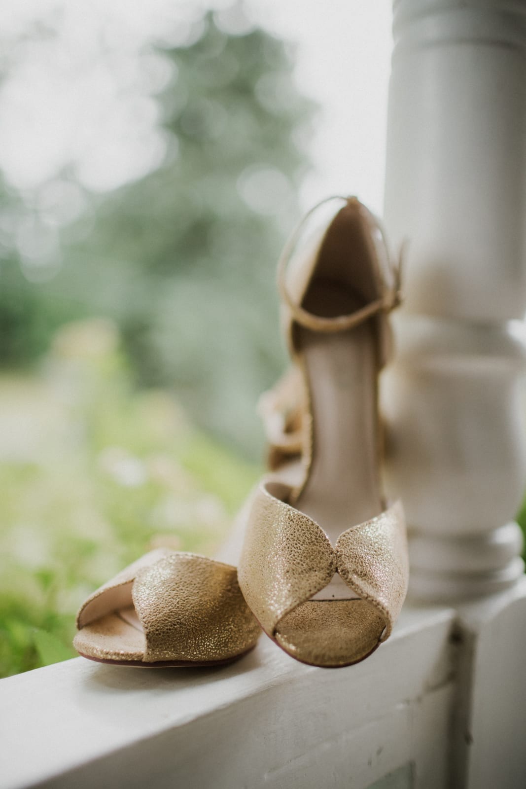 brides shoes at The Monastery Wedding - Cincinnati Wedding Photographer
