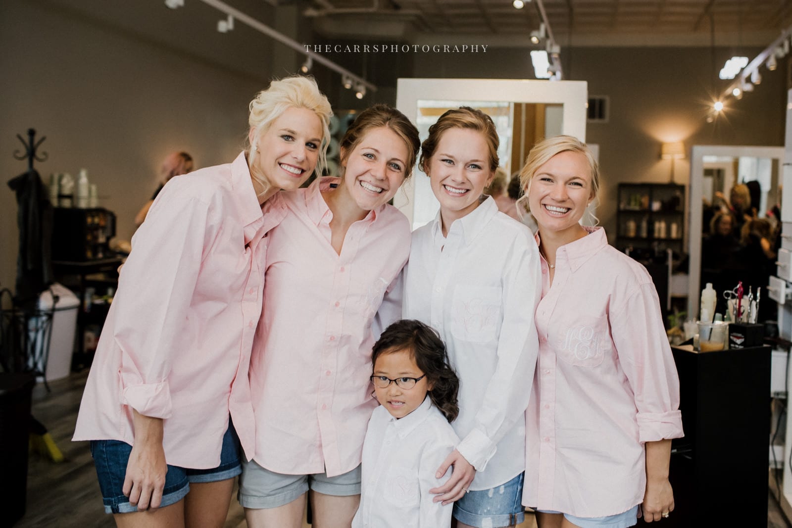 bridesmaids and bride getting ready at Eckers Apple Farm Wedding - Destination Photographer
