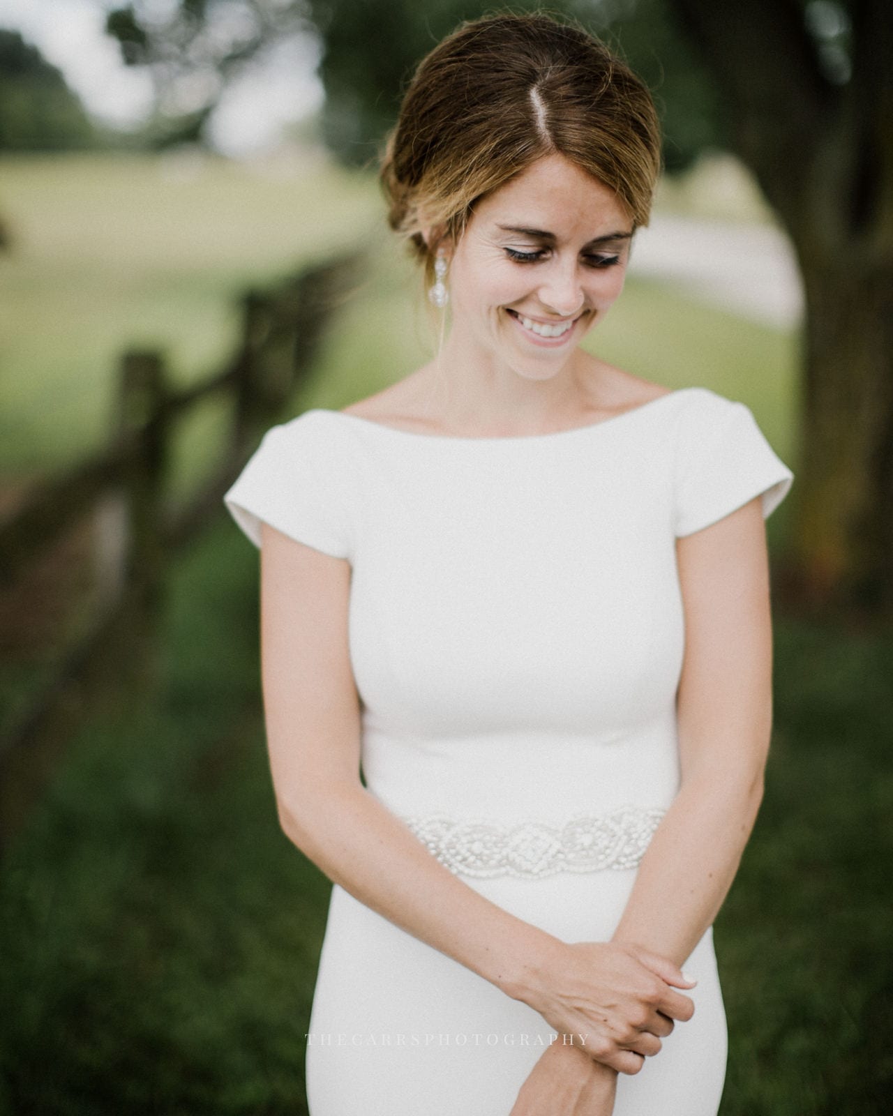 bride portrait at lake house wedding - Akron Ohio Wedding Photographer