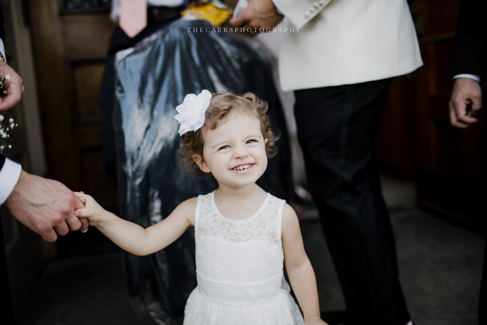 flowergirl at lake house wedding - Akron Ohio Wedding Photographer