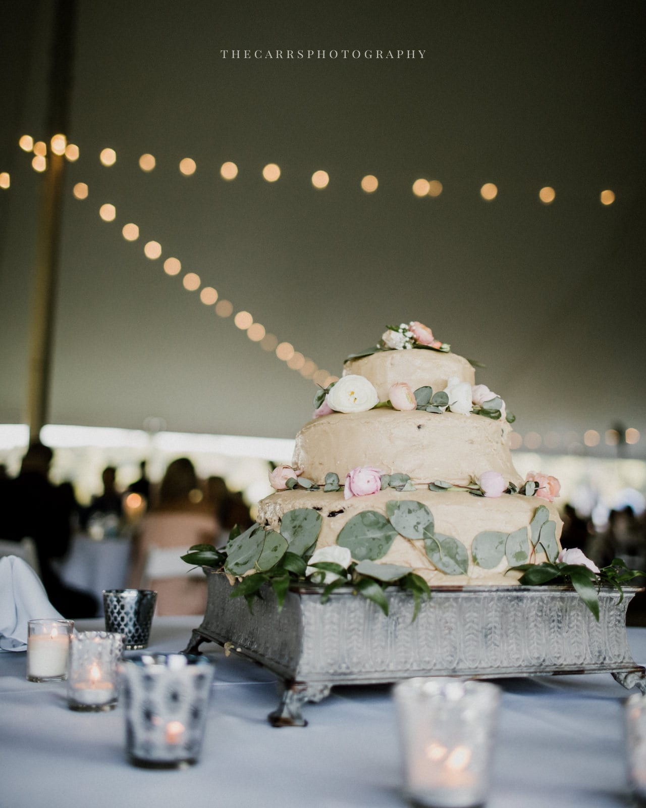 wedding cake at lake house wedding - Akron Ohio Wedding Photographer