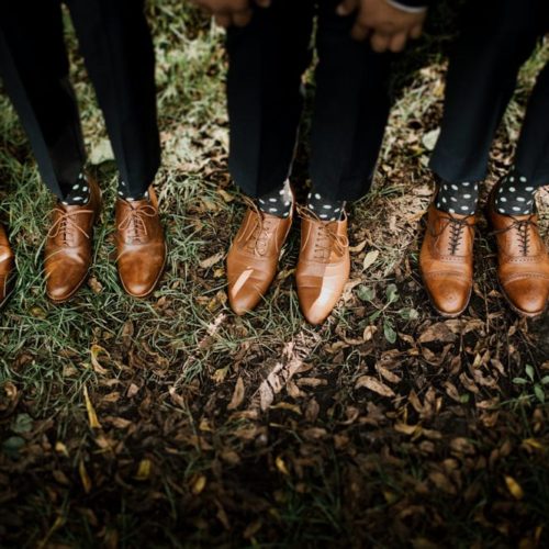 groomsmen matching socks by Michael Carr Ohio Wedding and Engagement Photographer