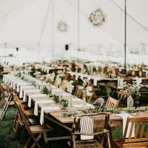 shot of tent reception by Michael Carr Ohio Wedding and Engagement Photographer