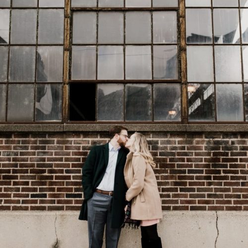 couple kissing by Alex Grodkiewicz Dayton Ohio Wedding and Engagement Photographer