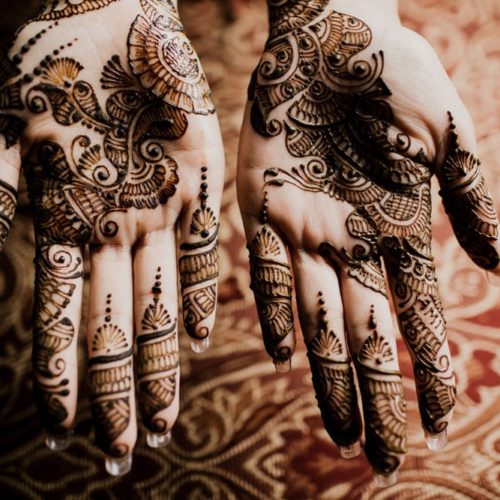 close up of bride's henna by Dayton Ohio Wedding Photographer Josh Ohms