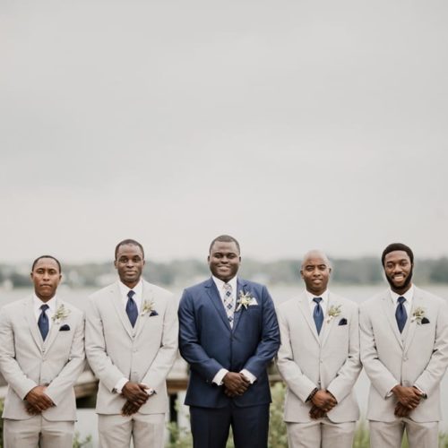 groom and groomsmen by Dayton Ohio Wedding Photographer Josh Ohms