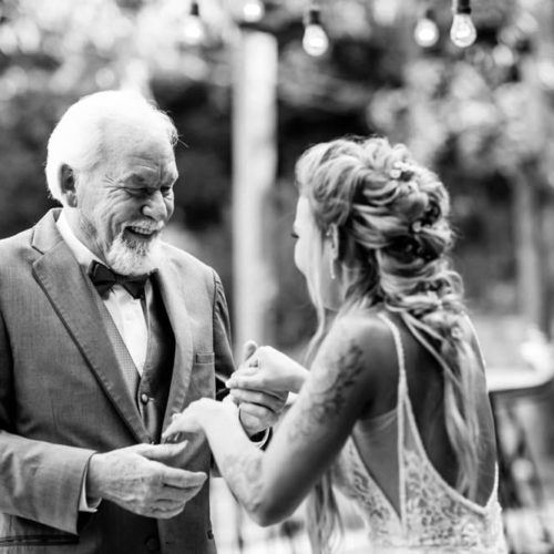 bride with father by Dayton Ohio Wedding Photographer Josh Ohms