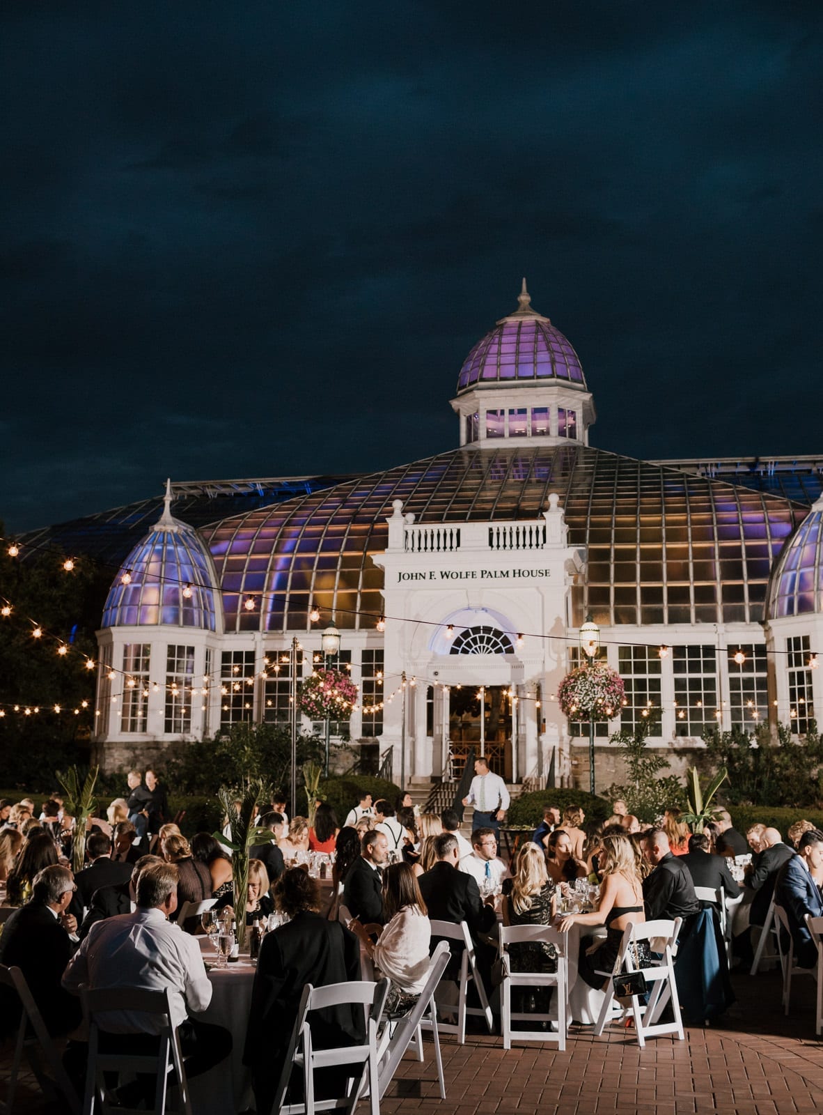 reception at Franklin Park Conservatory Wedding by Columbus Wedding Photographer