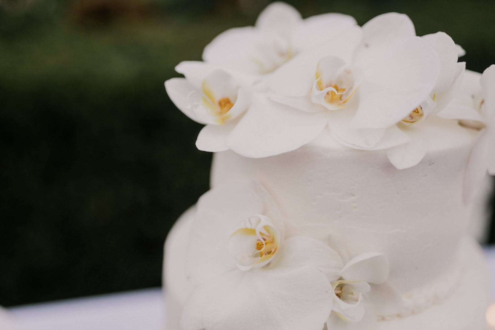 wedding cake with flowers at Franklin Park Conservatory Wedding by Columbus Wedding Photographer