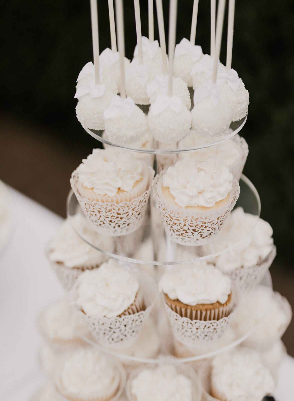 cupcakes display at Franklin Park Conservatory Wedding by Columbus Wedding Photographer