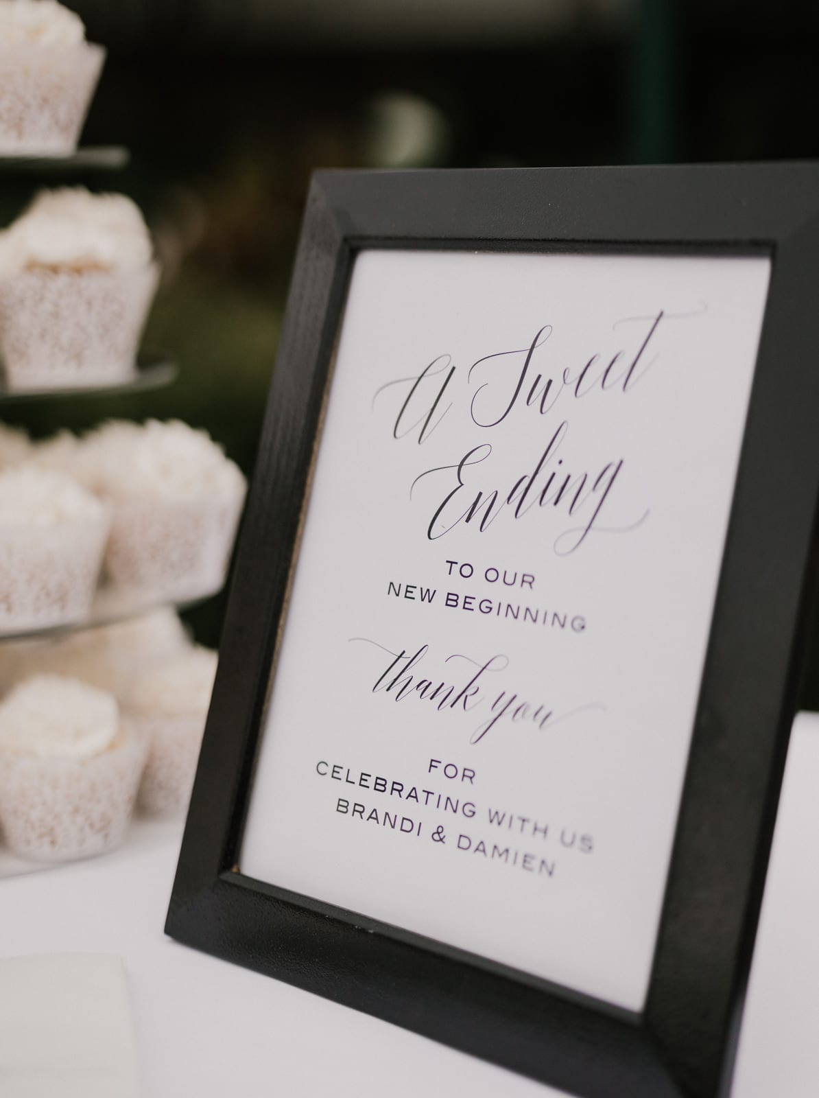 thank you sign at Franklin Park Conservatory Wedding by Columbus Wedding Photographer