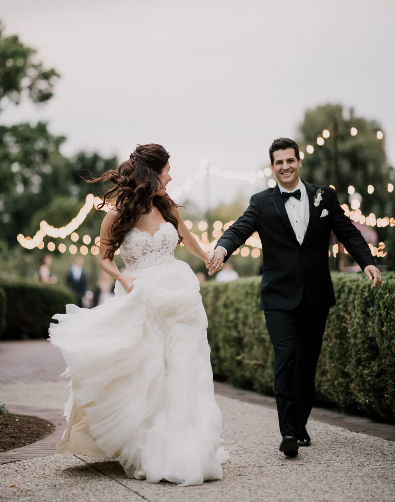 bride and groom portrait at Franklin Park Conservatory Wedding by Columbus Wedding Photographer