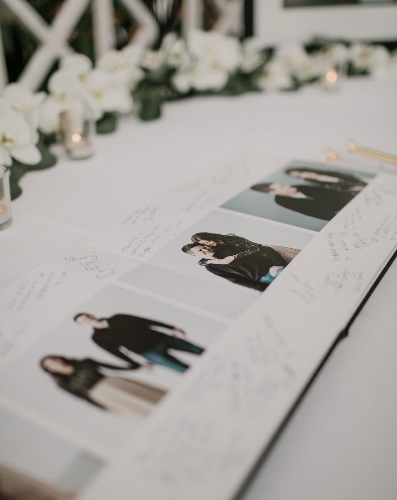 guest book at Franklin Park Conservatory Wedding by Columbus Wedding Photographer