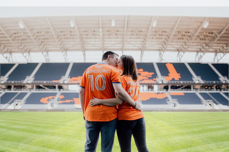 Cincinnati Engagement Session at TQL Stadium by Carrs Photography
